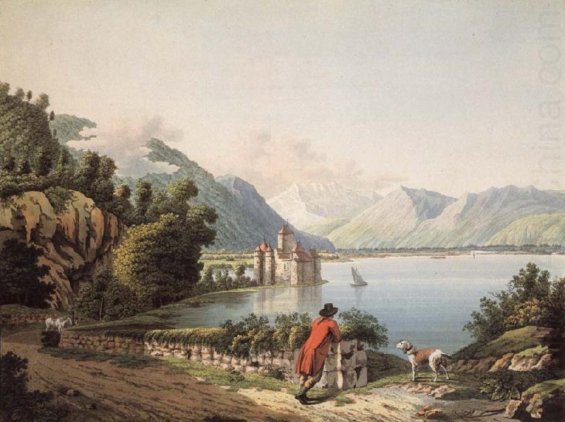 Seen Chateau of Chillon, Francois-Hubert Drouais